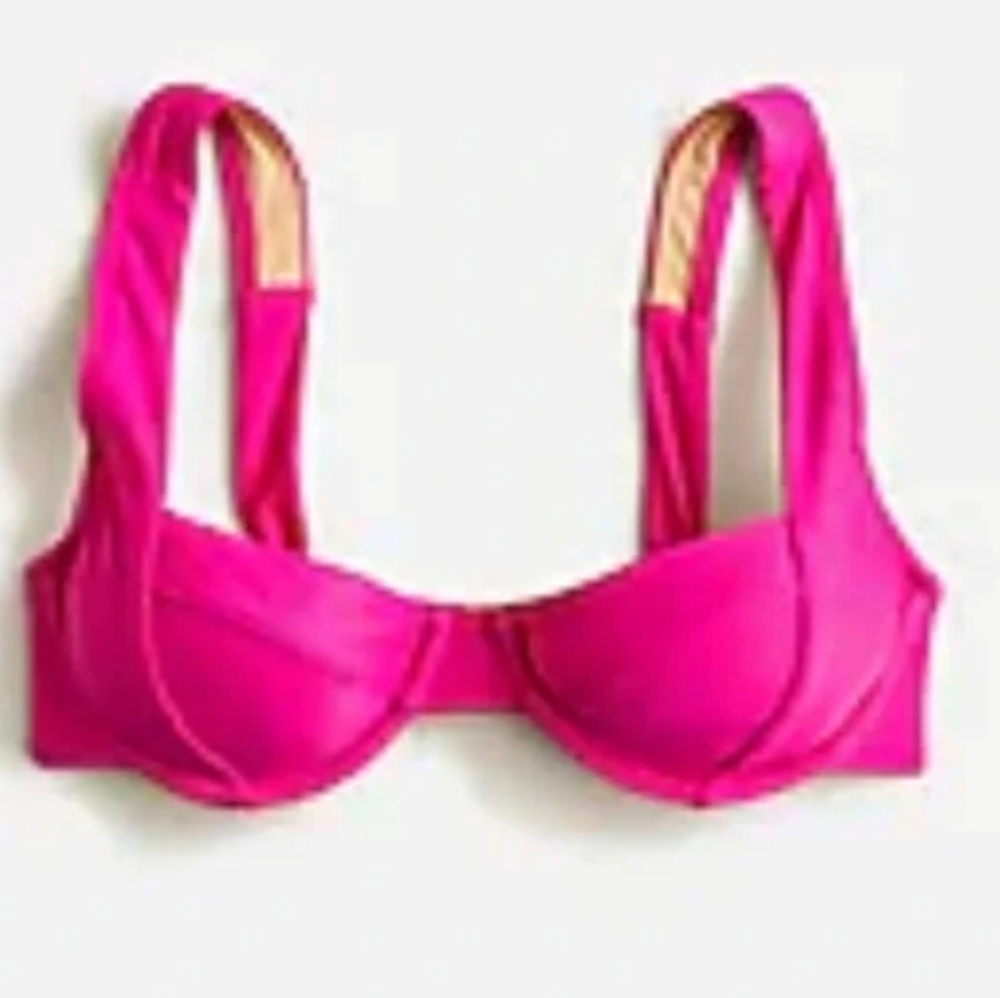 J. Crew Fuchsia Underwire Bikini Top